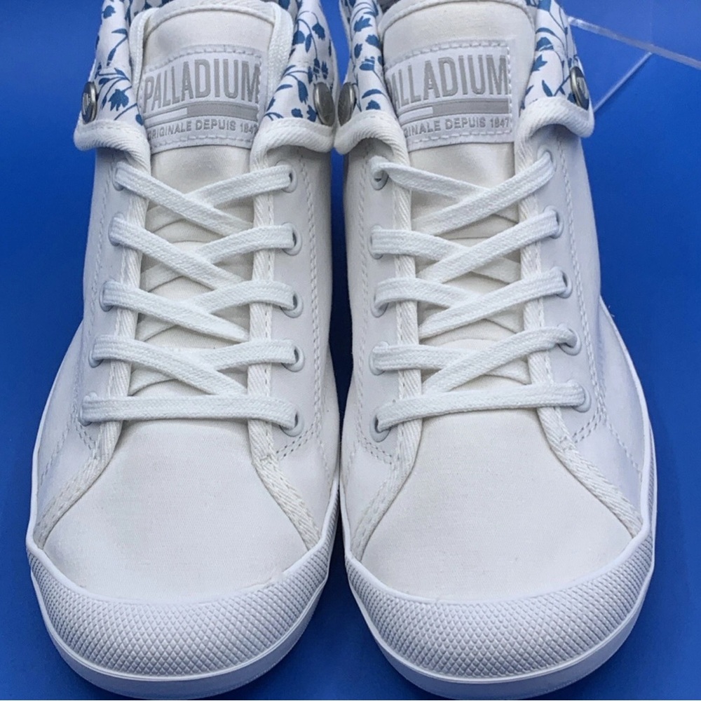 Palladium Aventure CVS Sneakers White High Top Canvas Lace Up Women's Size US 7 - Picture 2 of 10